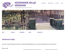 Tablet Screenshot of hillje-seminare.de
